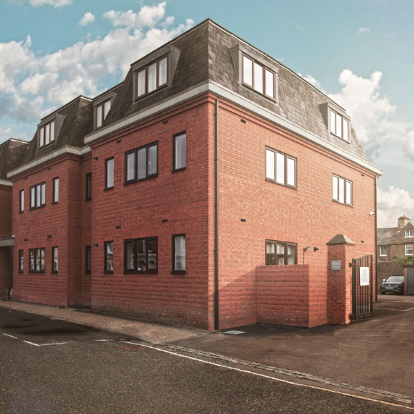 Bailey House, Horsham, and the surrounding market town